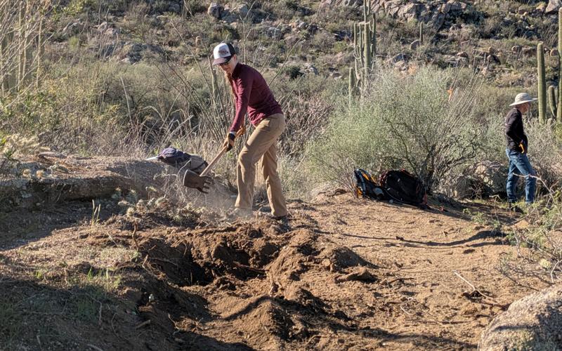 Work on Stone Cactus Trail