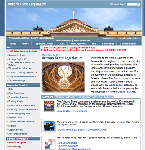 How to track Arizona's Legislature online