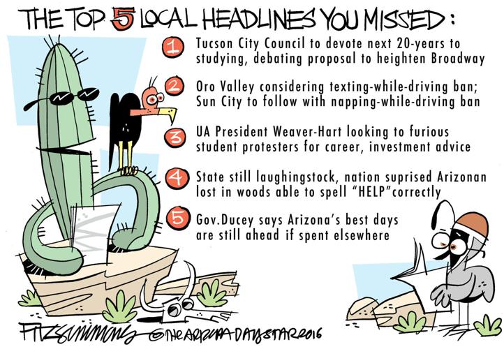 Daily Fitz Cartoon: Local Headlines