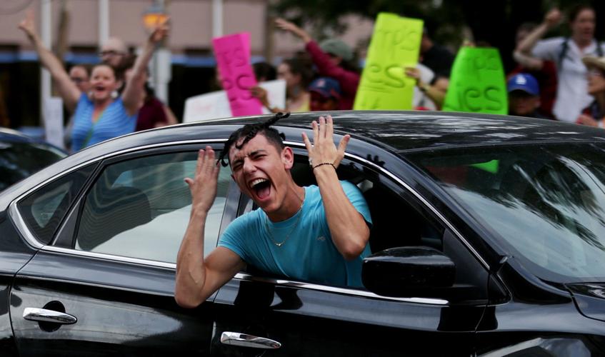 Protest in Tucson against President Donald Trump