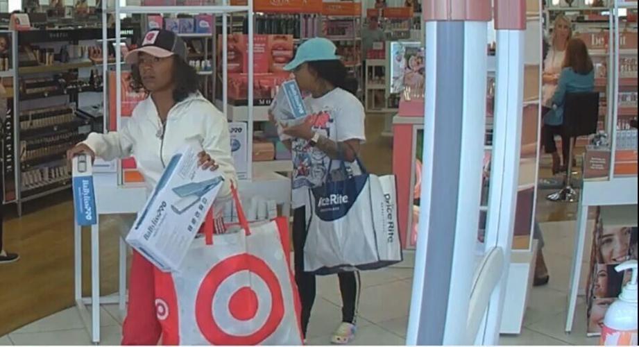 Nazaire Murray and Kashmonay Holley shoplifting