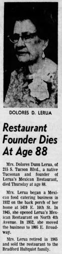 Obituary for Dolores Lerua