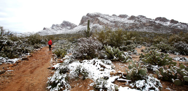 Snowfall around Tucson