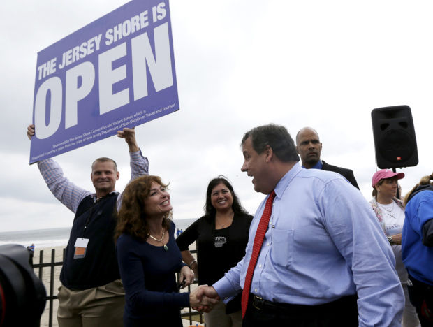 Big ribbon-cutting gala reopens Jersey shore    