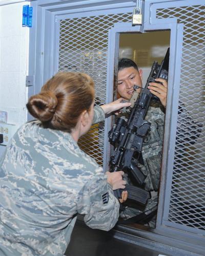 Security Forces guard mount