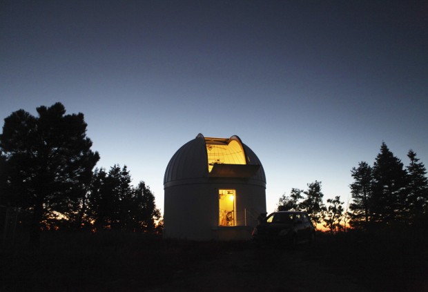 Cold War secrecy yields to telescope viewing    