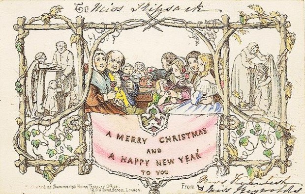 Early Christmas card sells for $16,000  