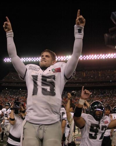 2006: Colt Brennan sets the NCAA single-season record for touchdown passes at 58