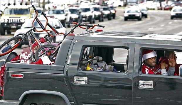 Hummers become Santa's sleighs    
