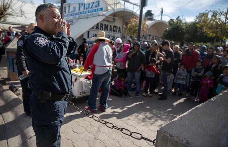 Asylum seekers in Nogales, Son.