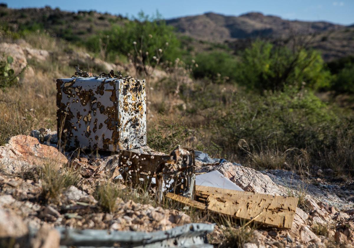 Illegal shooting ranges in Redington Pass