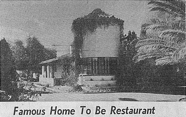 Las Torres estate became the Doubletree restaurant   