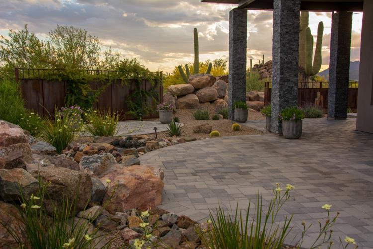 Santa Rita Landscaping award for DeLorme Residence