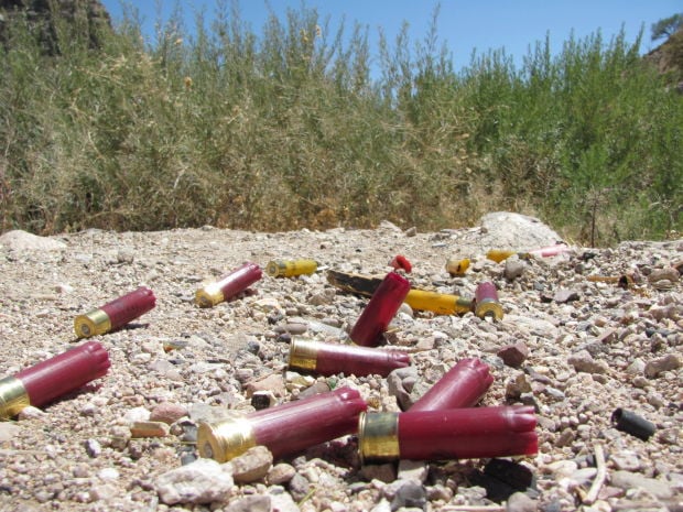 Shell casings left behind