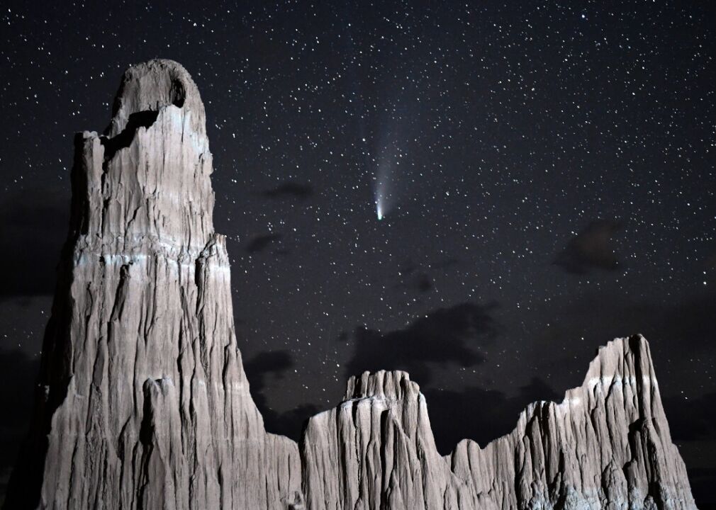 Comet NEOWISE seen from Nevada