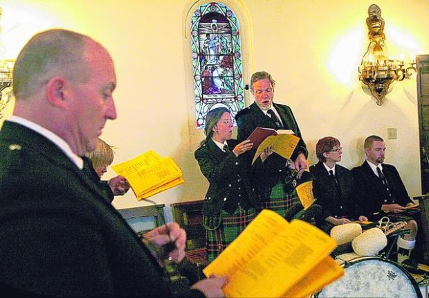 Bagpipes sound at annual event  