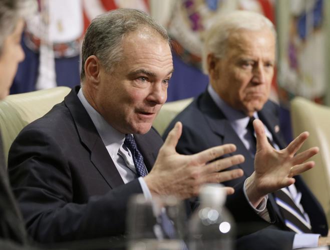 Tim Kaine with Joe Biden, 2013