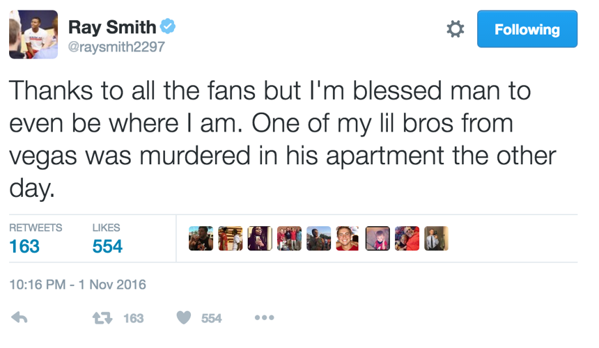 Ray Smith tweet