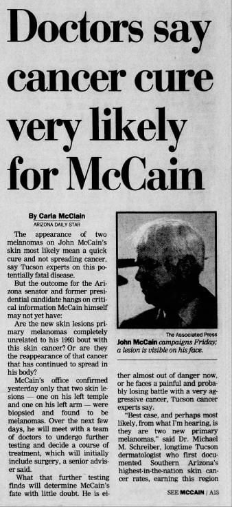 Arizona Daily Star article Aug. 17, 2000