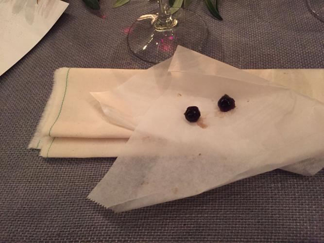 Fifth course at Four Senses dinner