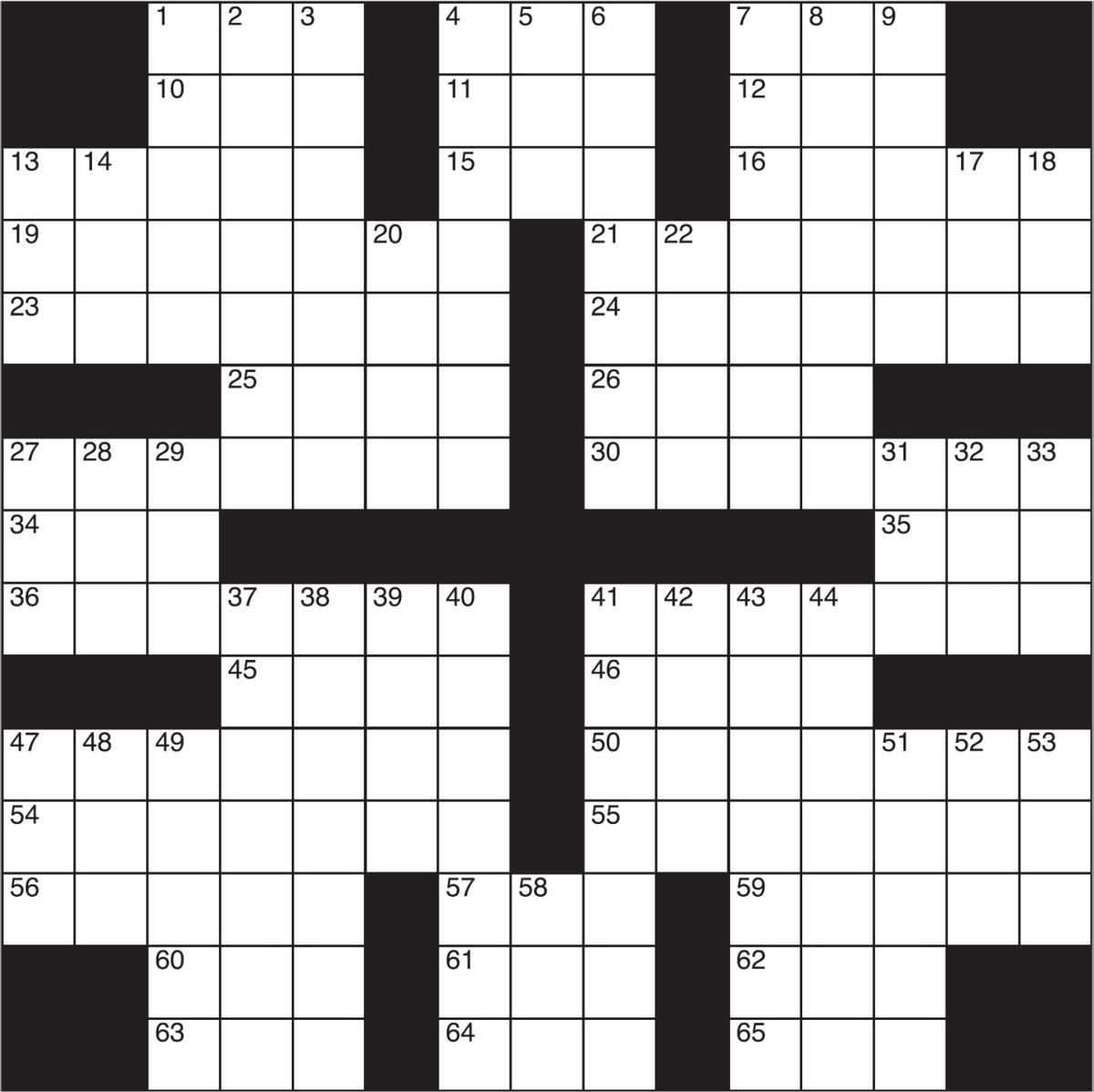Crossword Puzzle Artsandleisure