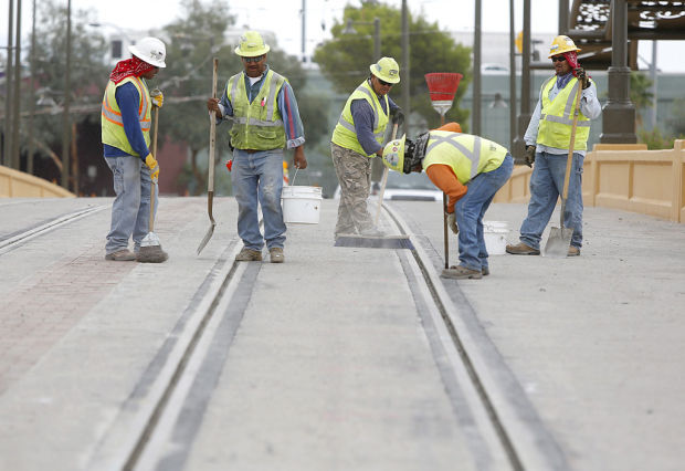 Final streetcar-track weld planned today in downtown Tucson