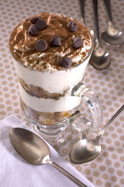 Adult attraction: Tiramisu sundae soaked in liqueur   