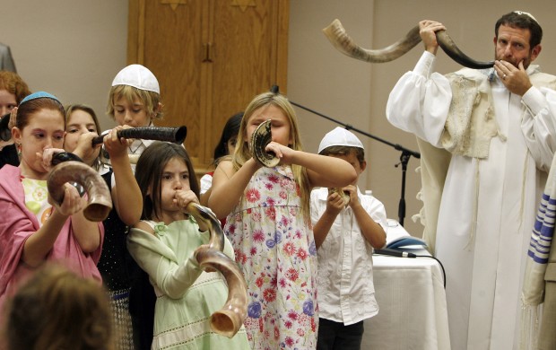 Blowing the Shofar for the new year