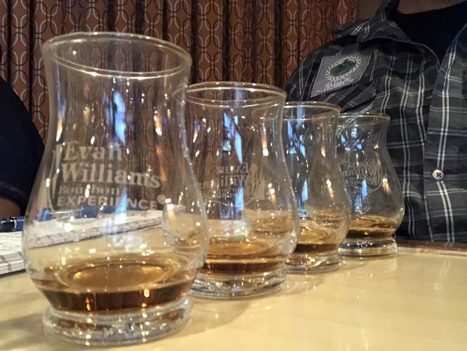 Our Bourbon Trail adventure ended back where it started, in Louisville, but this time at the Evan Williams Bourbon Experience on the city's Whiskey Row.