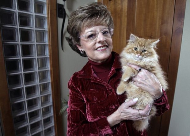 Dewey author gets new cat  