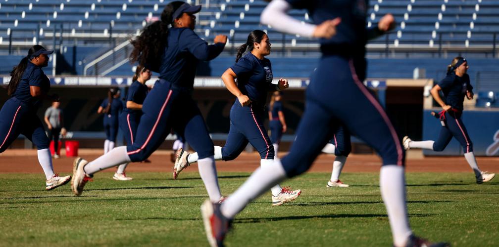 Arizona softball practice