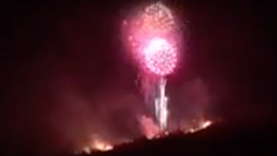 Tucson fireworks show sparks brush fire on A-Mountain