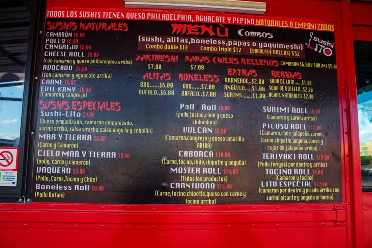 Menu at Sushi Lito