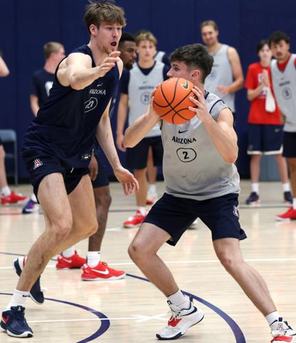 UofA mens basketball practice | Oct. 11, 2024