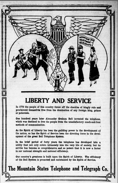 Advertisement July 6, 1916