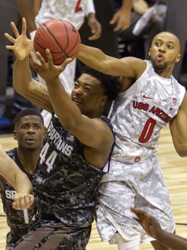 Michigan State Basketball Camo Jersey for 2012 Armed Forces Classic