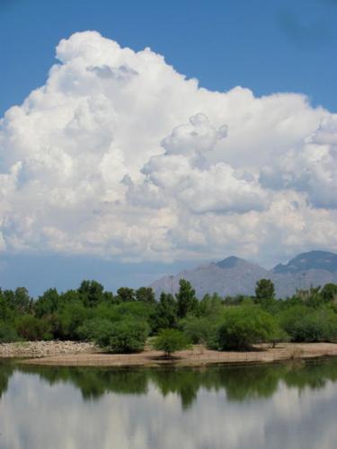 Monsoon clouds over Catalinas