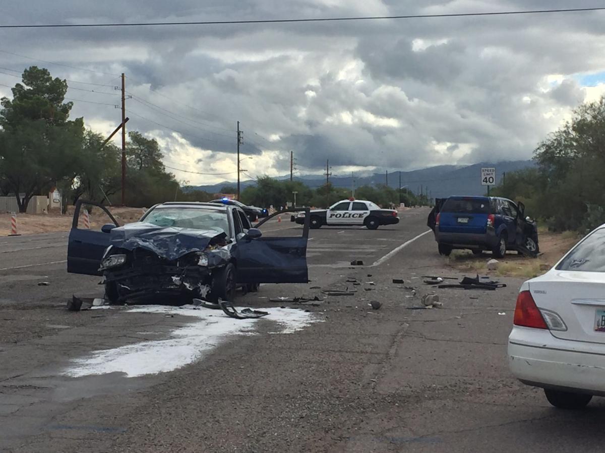 Crash on Broadway between Camino Seco and Harrison