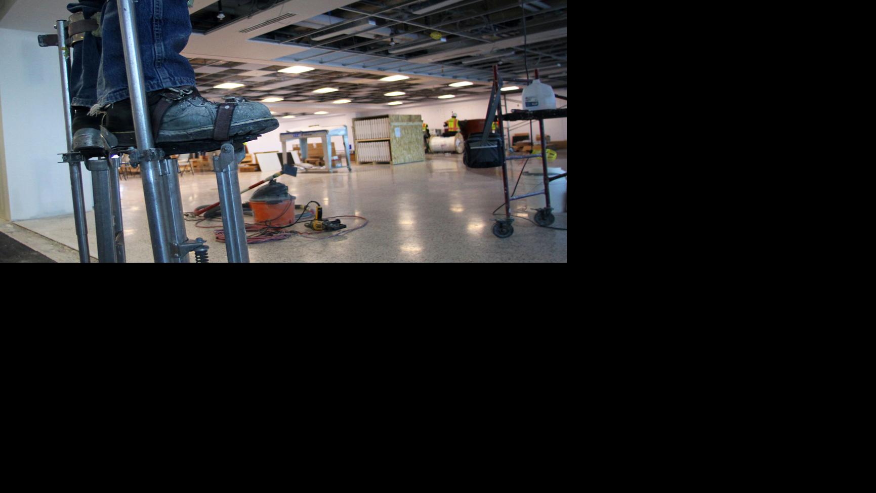 Letter Construction stilts are very dangerous