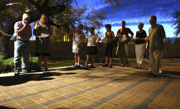 Spiritual walk under full moon    