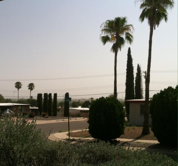 Hazy conditions turn to blowing dust Friday afternoon