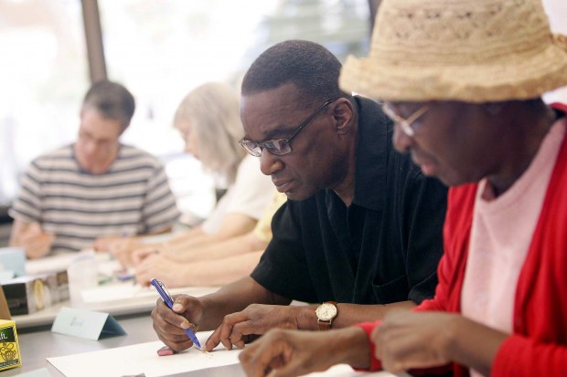 Art tutors hold free classes for seniors   