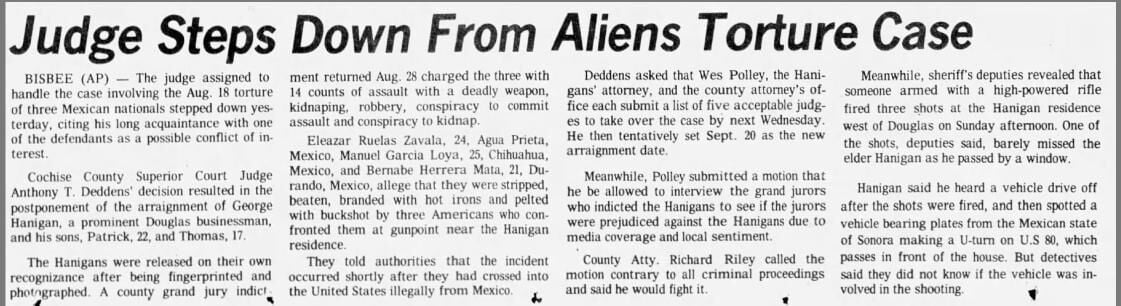 Sept. 8, 1976: Judge steps down from aliens torture case