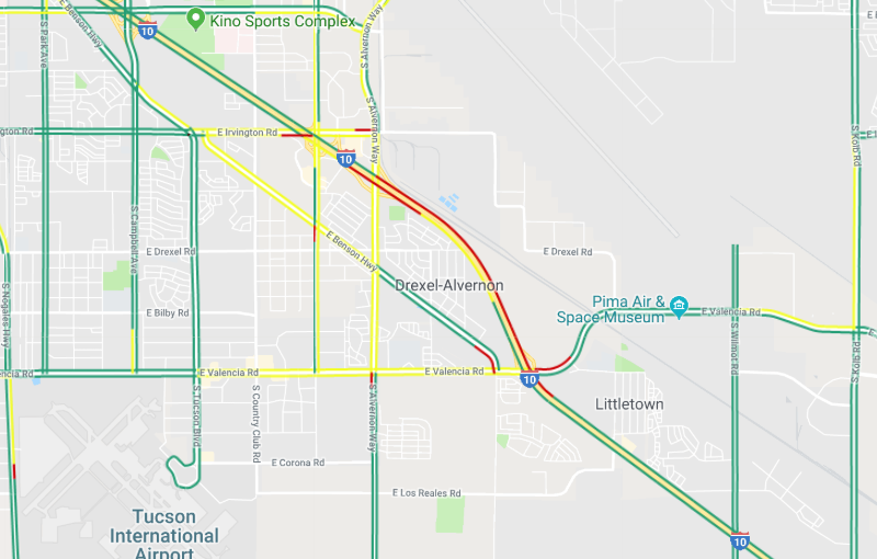 I-10 vehicle delays