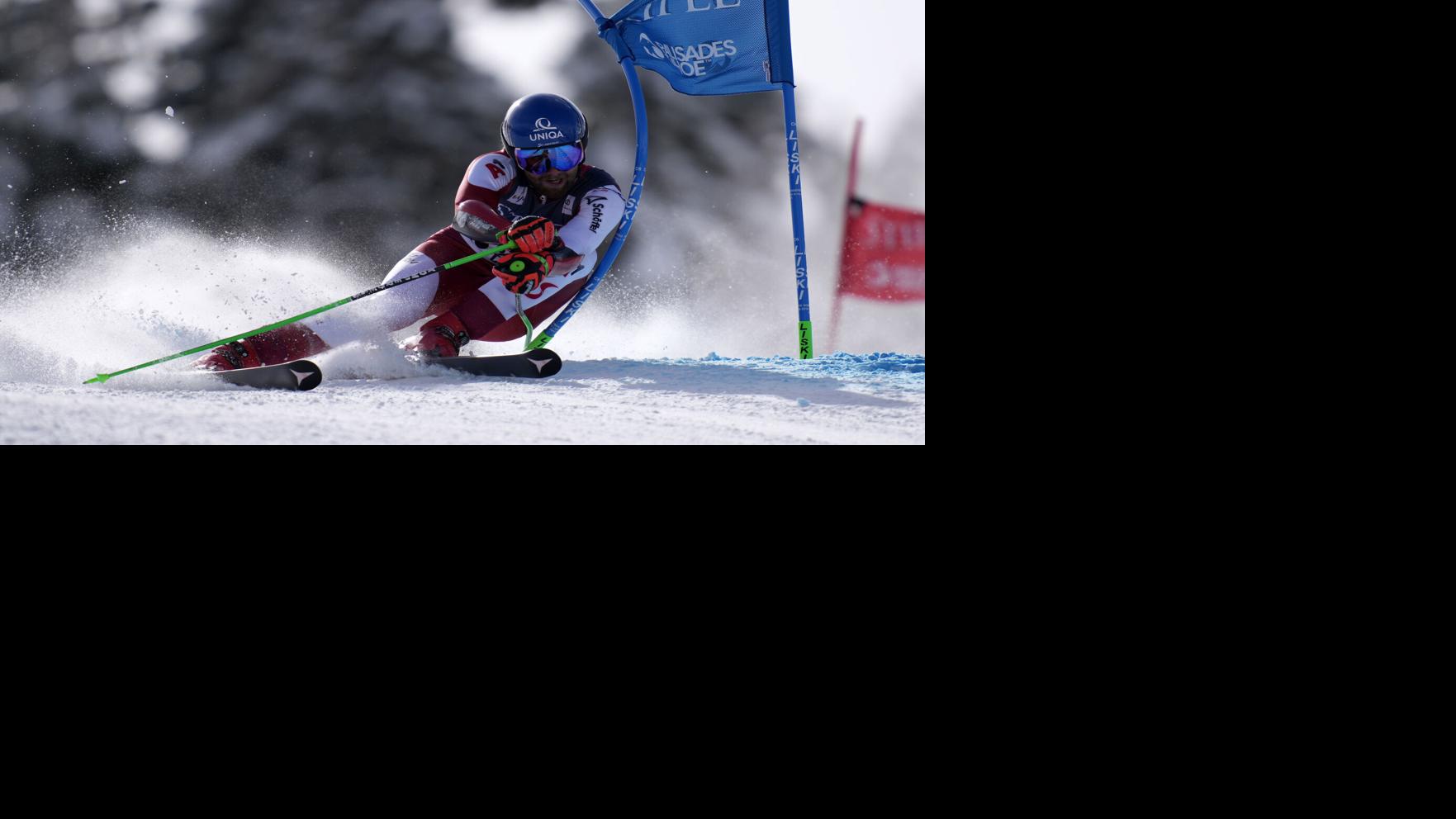 Austrian Marco Schwarz takes win in tight giant slalom race