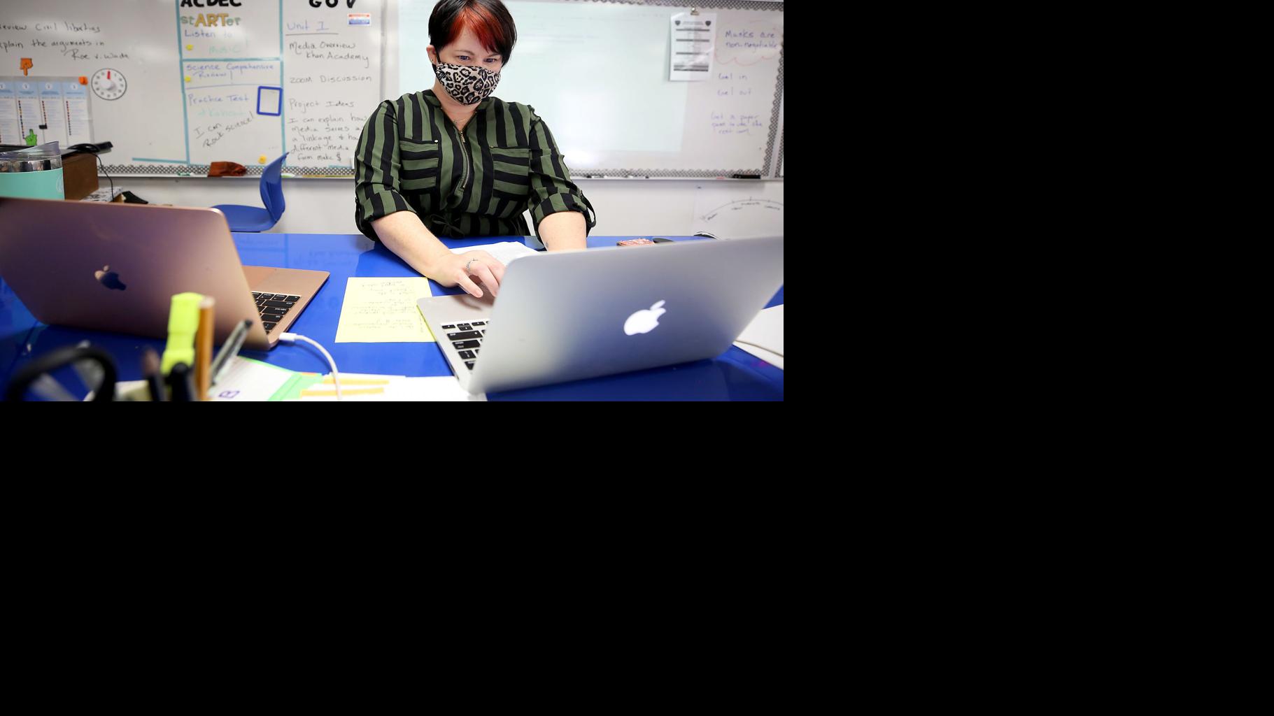 Hybrid teaching at Marana High School during the pandemic