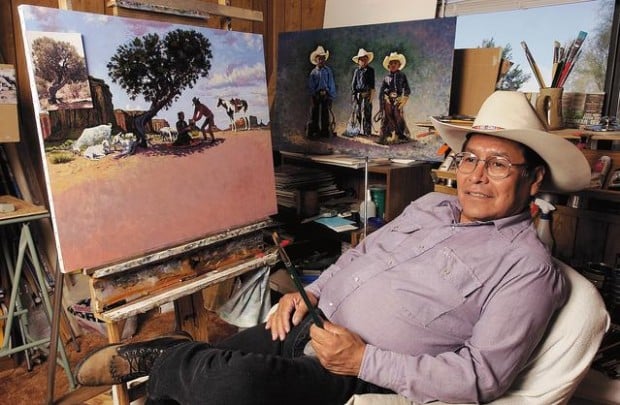 Navajo painter focused on art  