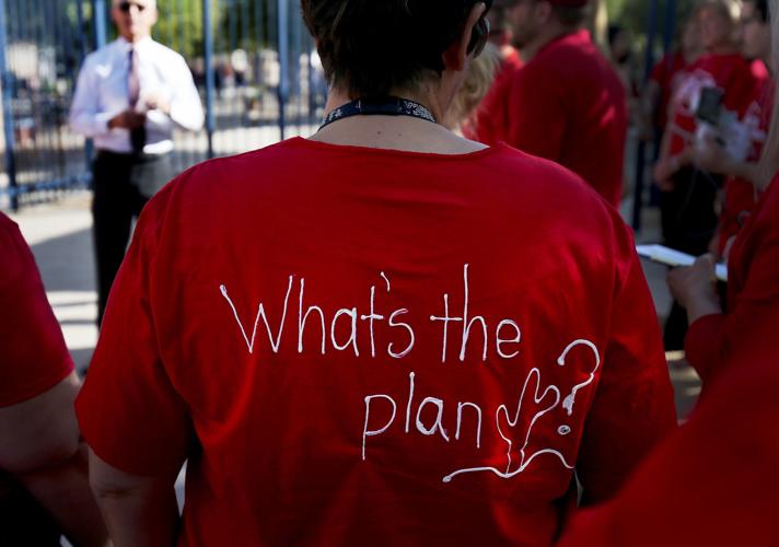 Cienega teachers protest low pay, funding