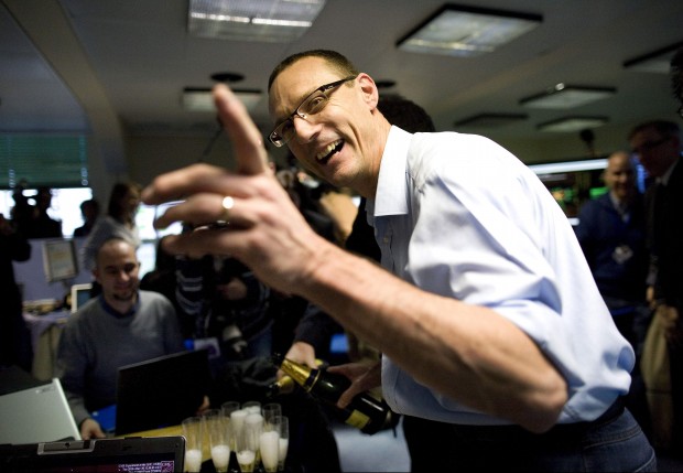 UA, European scientists cheer subatomic-particle smashup   