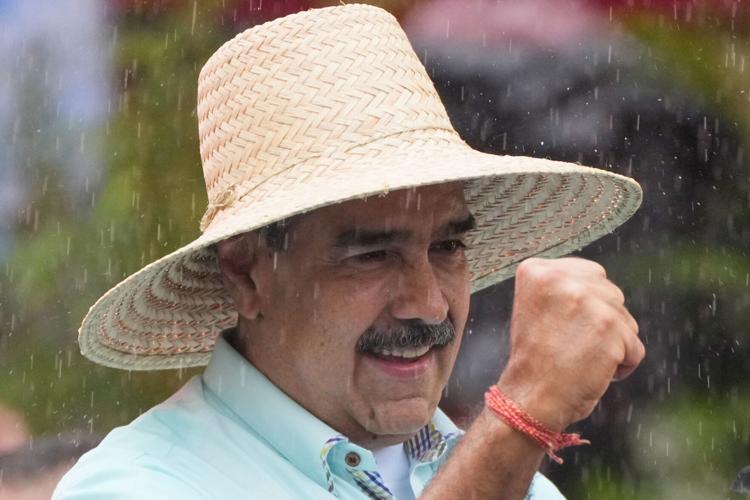 APTOPIX Venezuela Maduro Rally